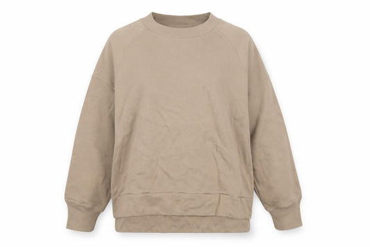 Kin Women’s Beige S Raglan Sleeve Pullover Sweatshirt