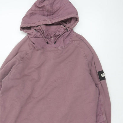 Weekend Offender Men’s Purple L Hooded 1/4 Zip Pullover Hoodie