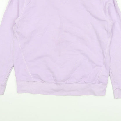 Joules Women Pink UK 12 Cotton Raglan Crew Neck Pullover Sweatshirt