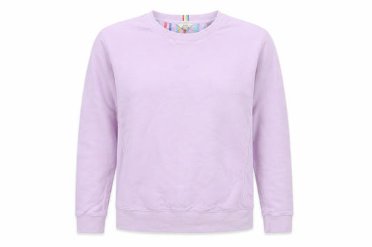 Joules Women Pink UK 12 Cotton Raglan Crew Neck Pullover Sweatshirt