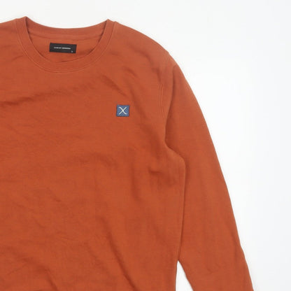 Clean Cut Copenhagen Men’s Orange XL Organic Cotton Crew Sweatshirt