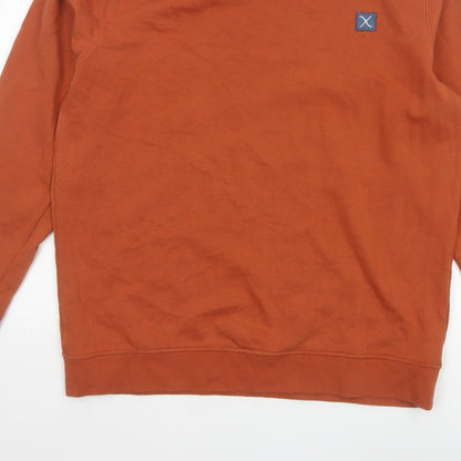 Clean Cut Copenhagen Men’s Orange XL Organic Cotton Crew Sweatshirt