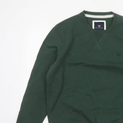 Crew Clothing Company Men's Green L Pullover Crew Neck Sweatshirt Logo