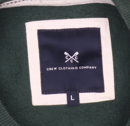 Crew Clothing Company Men's Green L Pullover Crew Neck Sweatshirt Logo