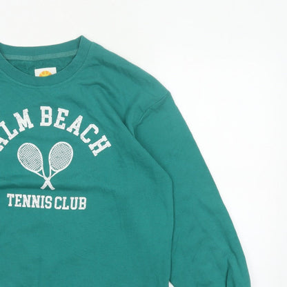 C&C California Women’s Green L Palm Beach Tennis Club Sweatshirt