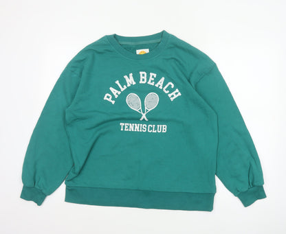 C&C California Women’s Green L Palm Beach Tennis Club Sweatshirt