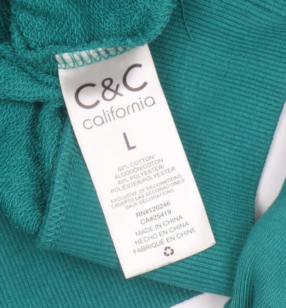 C&C California Women’s Green L Palm Beach Tennis Club Sweatshirt