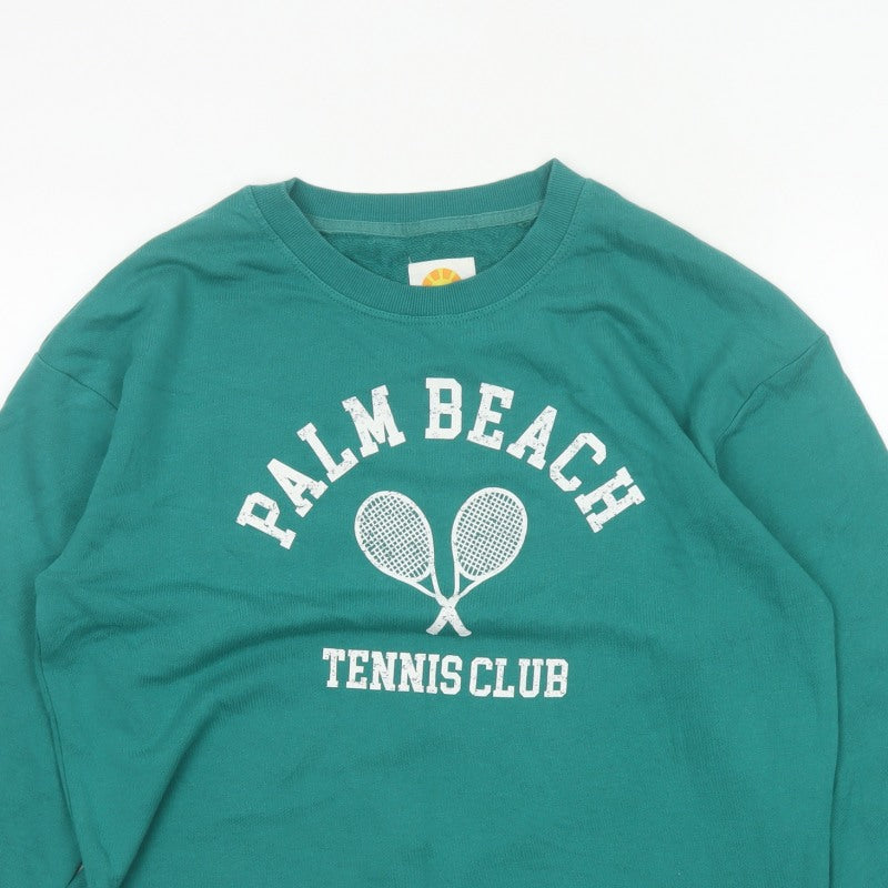 C&C California Women’s Green L Palm Beach Tennis Club Sweatshirt
