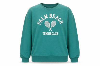 C&C California Women’s Green L Palm Beach Tennis Club Sweatshirt