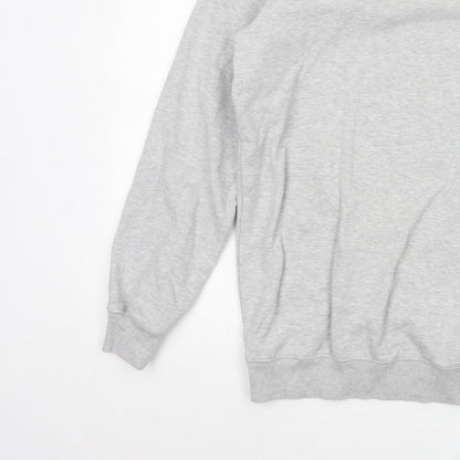 Jacamo Men Grey M Crew Neck Pullover Sweatshirt Cotton Blend