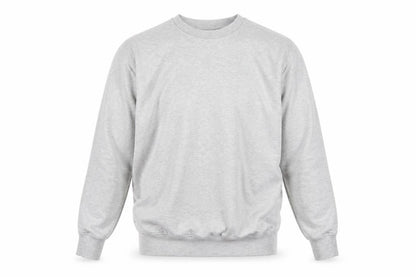 Jacamo Men Grey M Crew Neck Pullover Sweatshirt Cotton Blend