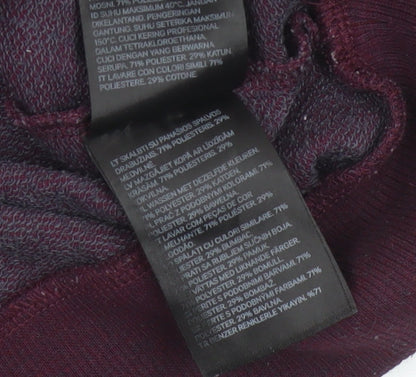 H&M Women’s Purple Burgundy M Raglan Crew Neck Pullover Sweatshirt