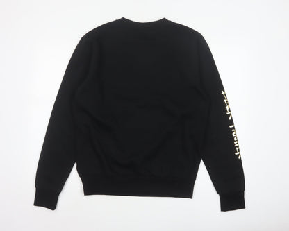 Marvel Men’s Black M Gold Darth Vader Graphic Print Crew Neck Sweatshirt