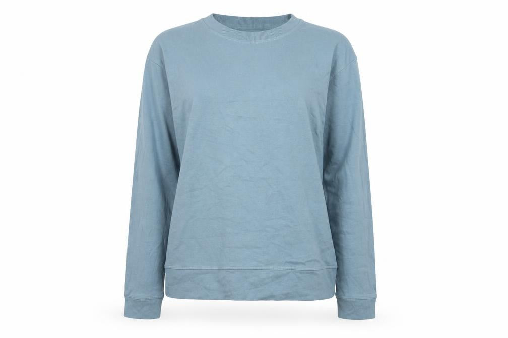 Zara Women Blue UK 14 Jersey Crew Neck Long Sleeve Sweatshirt