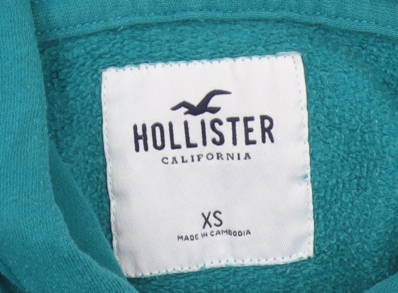 Hollister Men’s Blue XS Pullover Hoodie Logo Pocket
