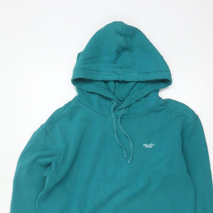 Hollister Men’s Blue XS Pullover Hoodie Logo Pocket
