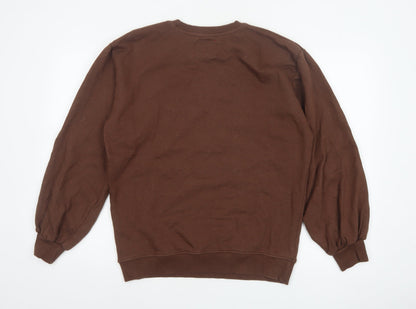 Threadbare Women’s Brown Size 10 Christmas Lapland Graphic Sweatshirt