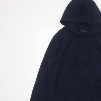 Brave Soul Women’s Navy Blue S Pullover Hooded Sweatshirt