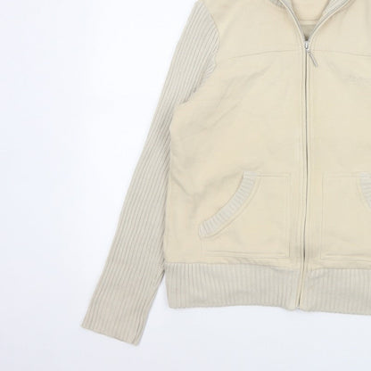 Maine New England Women's Ivory UK 14 Zip Knit Jacket Pockets