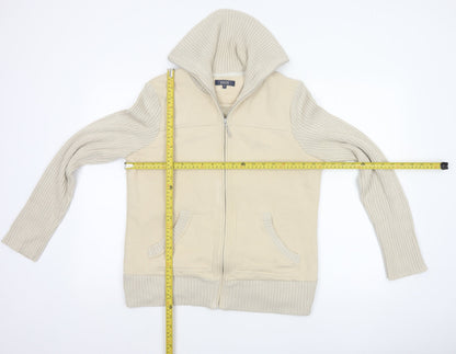 Maine New England Women's Ivory UK 14 Zip Knit Jacket Pockets