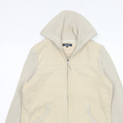 Maine New England Women's Ivory UK 14 Zip Knit Jacket Pockets