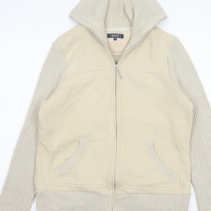 Maine New England Women's Ivory UK 14 Zip Knit Jacket Pockets