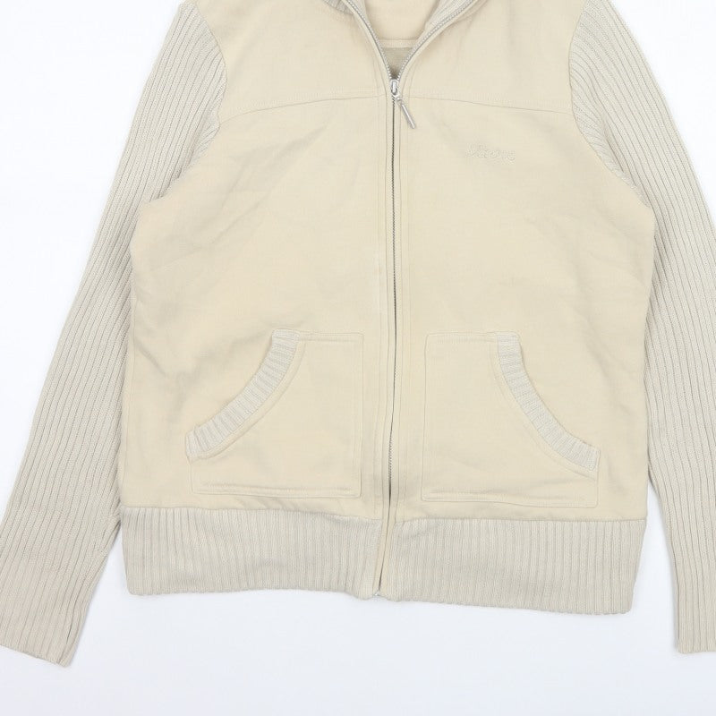 Maine New England Women's Ivory UK 14 Zip Knit Jacket Pockets