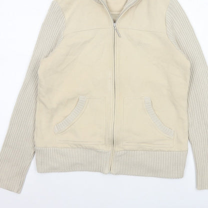 Maine New England Women's Ivory UK 14 Zip Knit Jacket Pockets