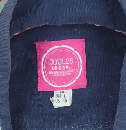 Joules Women’s Multicoloured UK 14 Striped Henley Sweatshirt