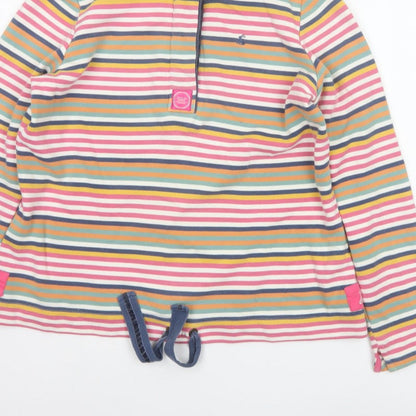 Joules Women’s Multicoloured UK 14 Striped Henley Sweatshirt
