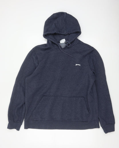 Slazenger Men's Blue XL Pullover Hoodie Logo Fleece Pockets