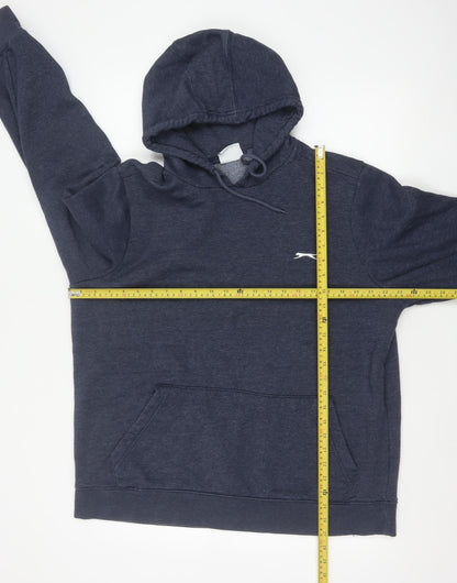 Slazenger Men's Blue XL Pullover Hoodie Logo Fleece Pockets
