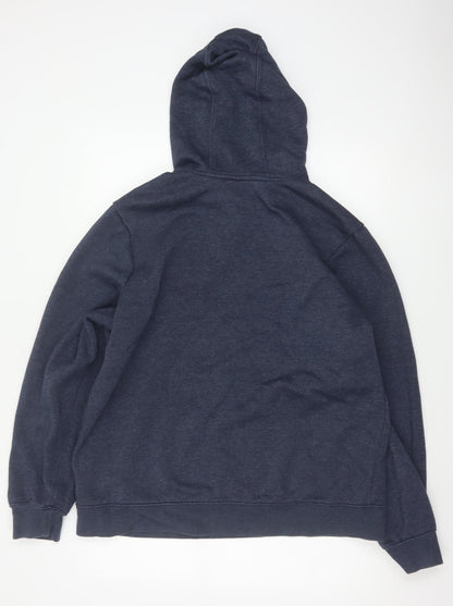 Slazenger Men's Blue XL Pullover Hoodie Logo Fleece Pockets