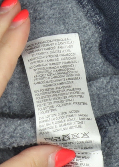 Slazenger Men's Blue XL Pullover Hoodie Logo Fleece Pockets