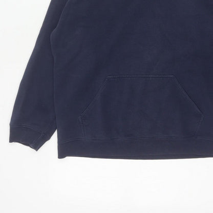 Nike Boys Navy Blue 12-13 Years Pullover Hoodie Logo Pocket