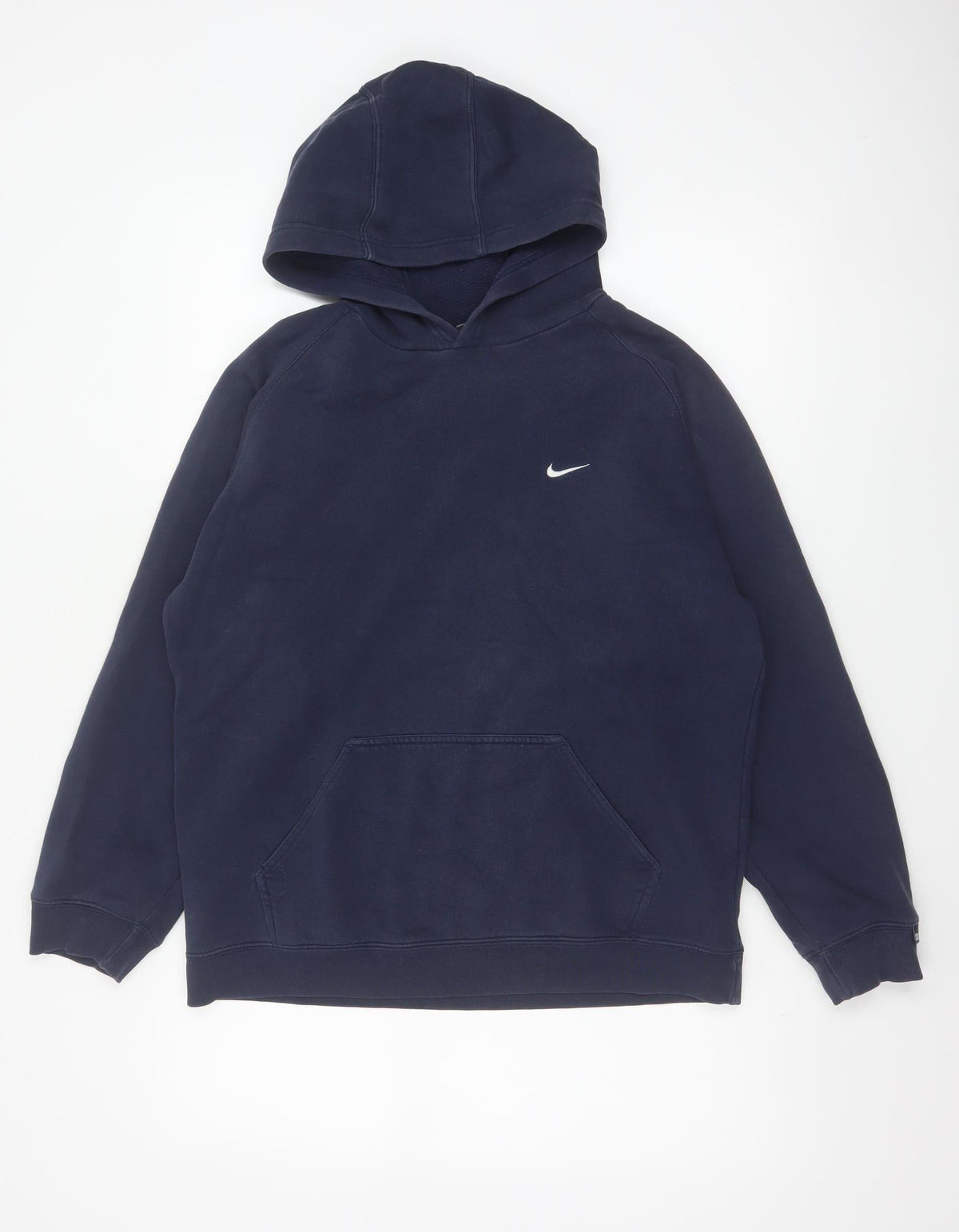 Nike Boys Navy Blue 12-13 Years Pullover Hoodie Logo Pocket