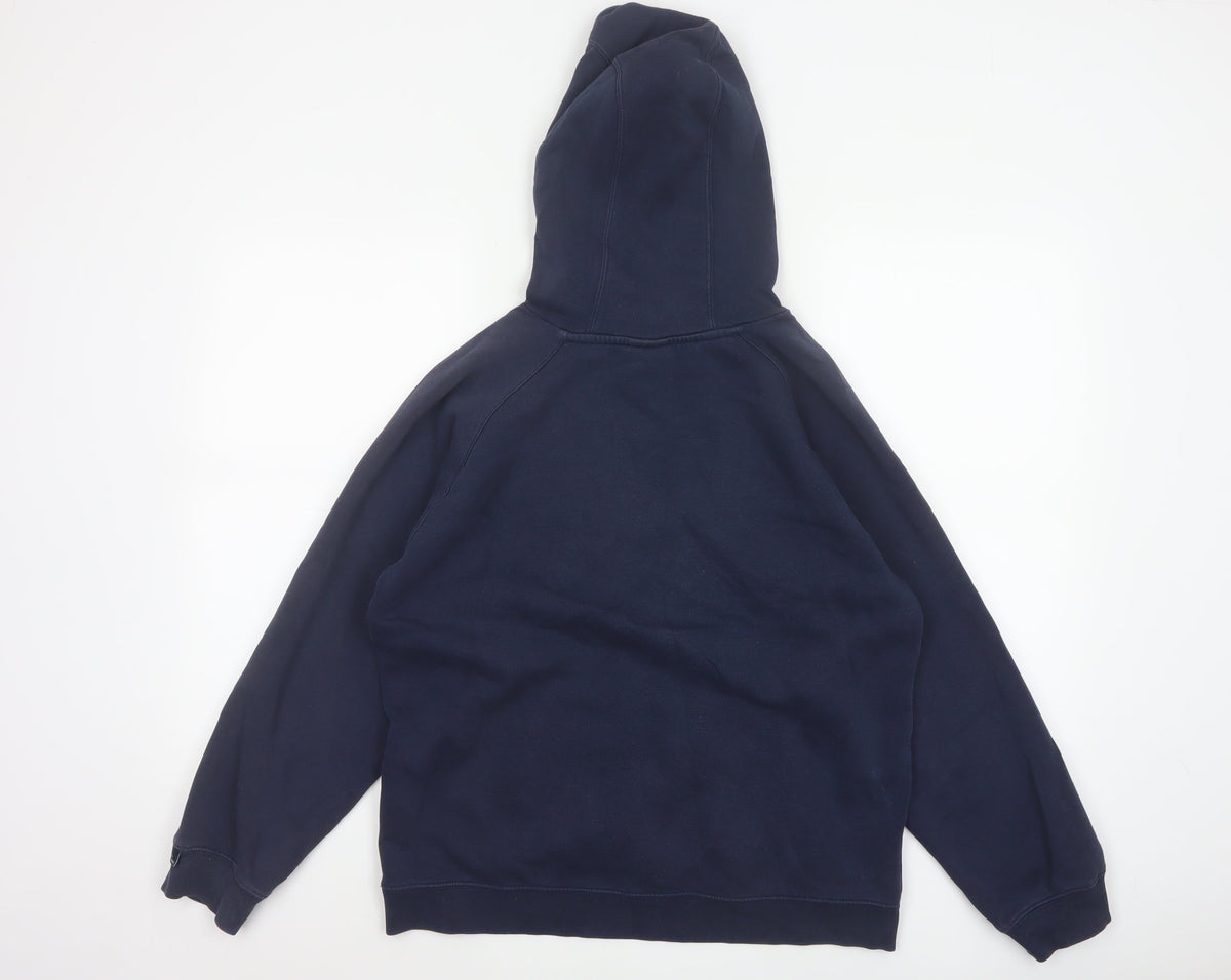 Nike Boys Navy Blue 12-13 Years Pullover Hoodie Logo Pocket