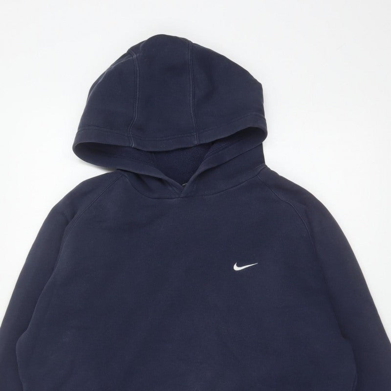 Nike Boys Navy Blue 12-13 Years Pullover Hoodie Logo Pocket