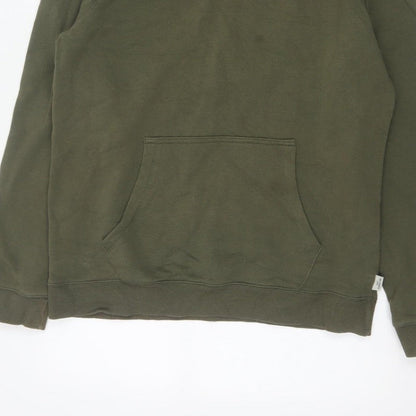 Easy Men’s Green Large Pullover Hoodie Fleece Kangaroo Pocket