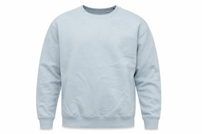 Marks and Spencer Men Blue L Relaxed Fit Crew Neck Pullover Sweatshirt