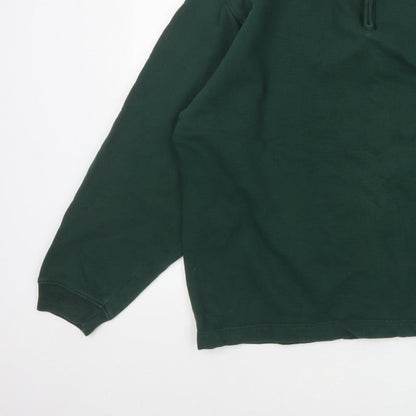 GAP Men's Green XL 1/4 Zip Fleece Pullover Sweatshirt