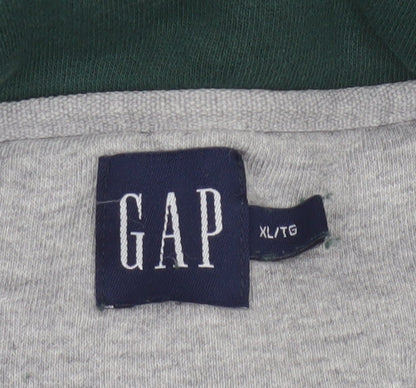 GAP Men's Green XL 1/4 Zip Fleece Pullover Sweatshirt