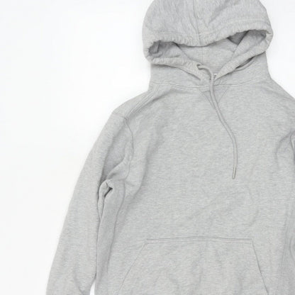 Calvin Klein Jeans Men Grey XS Pullover Hoodie Logo Pocket