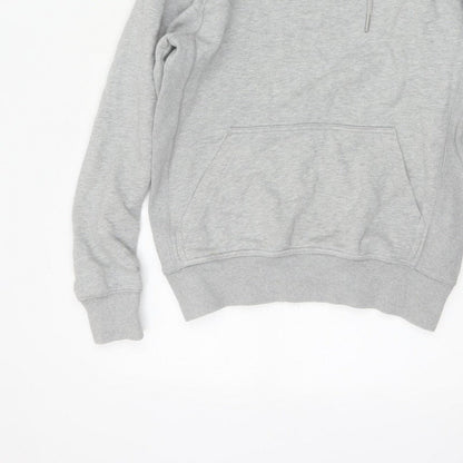 Calvin Klein Jeans Men Grey XS Pullover Hoodie Logo Pocket