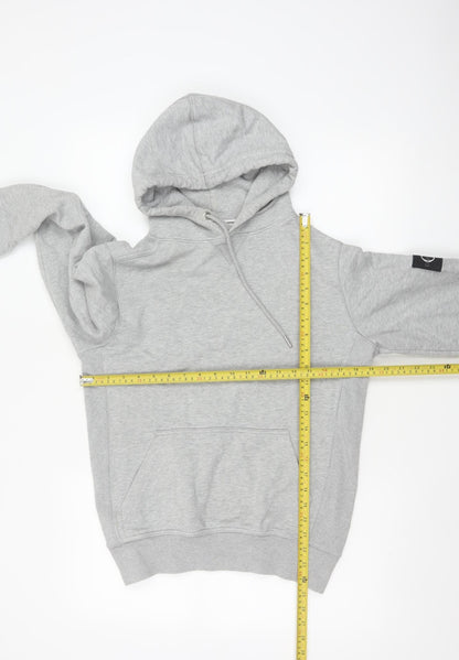 Calvin Klein Jeans Men Grey XS Pullover Hoodie Logo Pocket