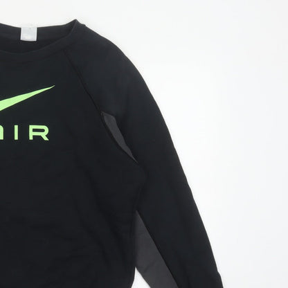Nike Men’s Black S Pullover Crew Neck Air Logo Sweatshirt