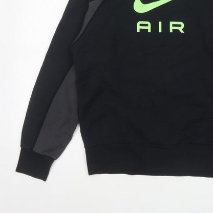 Nike Men’s Black S Pullover Crew Neck Air Logo Sweatshirt