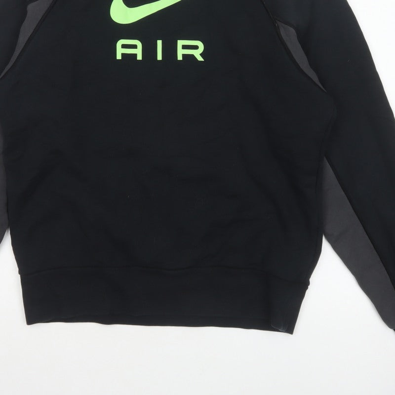 Nike Men’s Black S Pullover Crew Neck Air Logo Sweatshirt