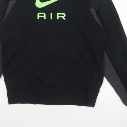 Nike Men’s Black S Pullover Crew Neck Air Logo Sweatshirt