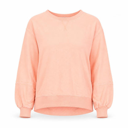 Next Women Pink UK 6 XS Pullover Sweatshirt Balloon Sleeve Cotton